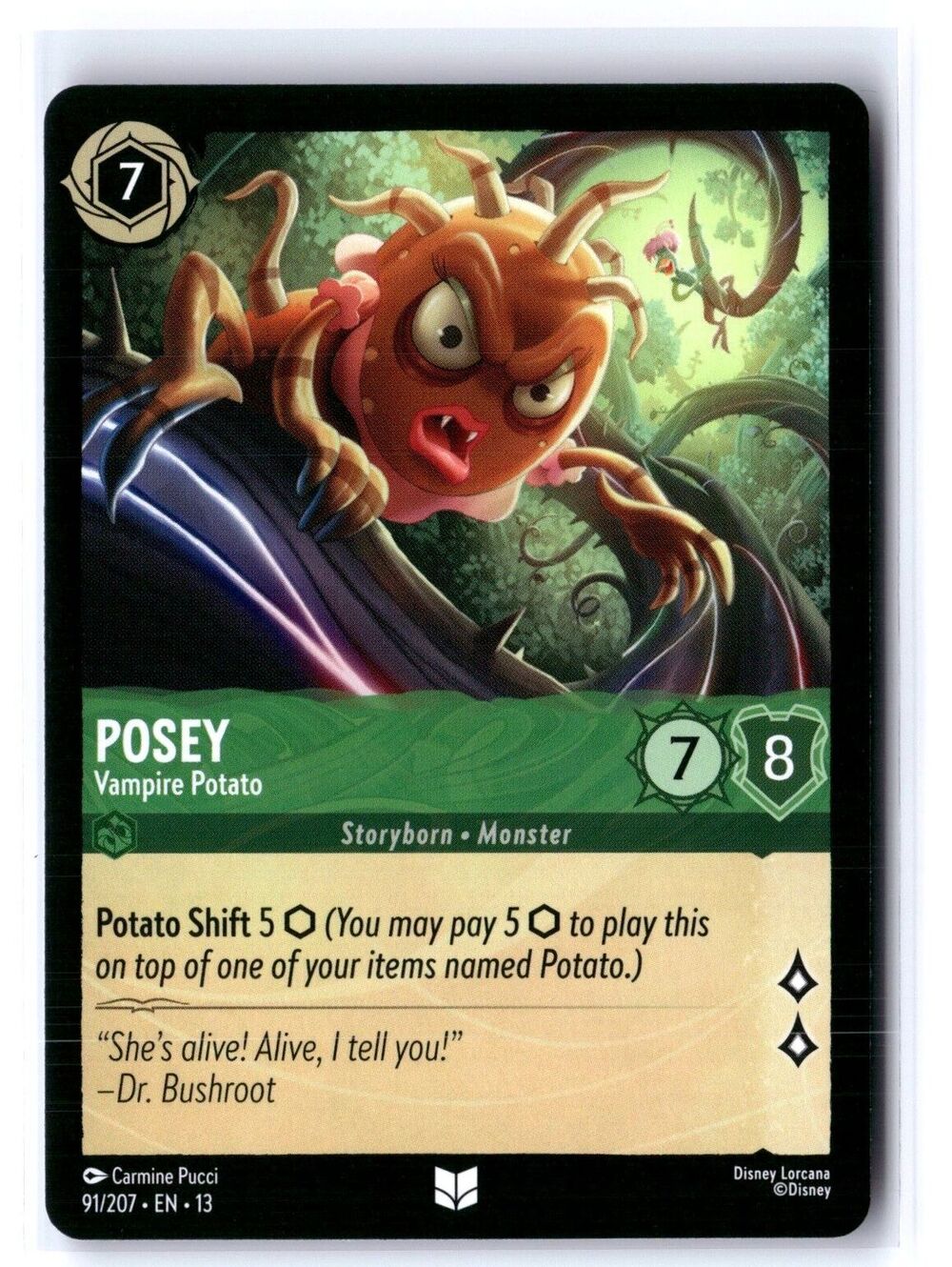Posey - Vampire Potato Uncommon Attack of the Vine! 91/207 NM